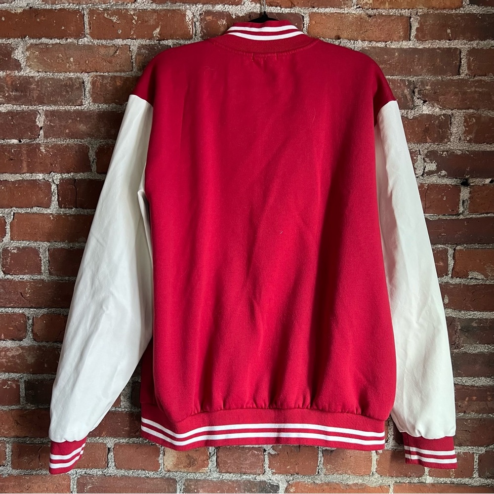 Red & White Letterman Jacket - Picture 2 of 2